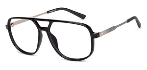 Black Aviator Full Rim Unisex Eyeglasses by Lenskart Air-201285