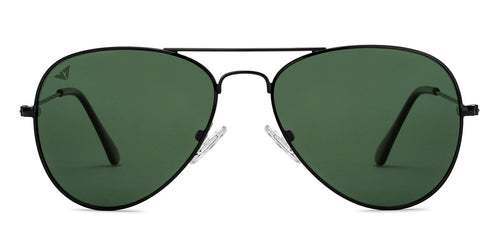 Black Aviator Full Rim Unisex Sunglasses by Vincent Chase Polarized-206463