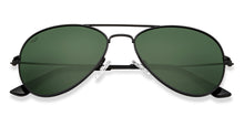 Load image into Gallery viewer, Black Aviator Full Rim Unisex Sunglasses by Vincent Chase Polarized-206463