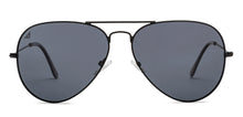 Load image into Gallery viewer, Black Aviator Full Rim Unisex Sunglasses by Vincent Chase Polarized-210407