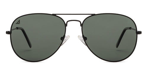 Black Aviator Full Rim Unisex Sunglasses by Vincent Chase Polarized-200378