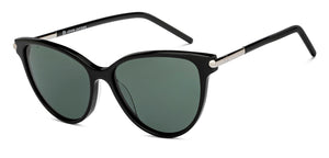 Black Cat Eye Full Rim Women Sunglasses by John Jacobs-208090