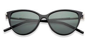 Black Cat Eye Full Rim Women Sunglasses by John Jacobs-208090