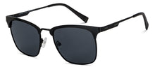 Load image into Gallery viewer, Black Clubmaster Full Rim Unisex Sunglasses by Vincent Chase Polarized-151118