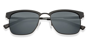 Black Clubmaster Full Rim Unisex Sunglasses by Vincent Chase Polarized-151118
