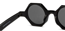 Load image into Gallery viewer, Black Geometric Full Rim Unisex Sunglasses by OJOS-209251