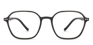 Black Geometric Full Rim Unisex Eyeglasses by Lenskart Air-206136