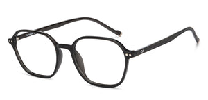 Black Geometric Full Rim Unisex Eyeglasses by Lenskart Air-206136