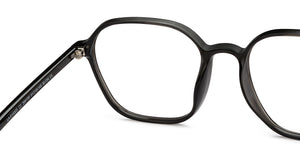 Black Geometric Full Rim Unisex Eyeglasses by Lenskart Air-206136