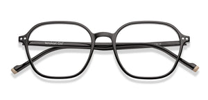 Black Geometric Full Rim Unisex Eyeglasses by Lenskart Air-206136