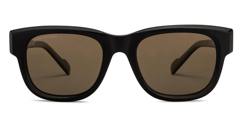 Black Wayfarer Full Rim Unisex Sunglasses by John Jacobs-208178