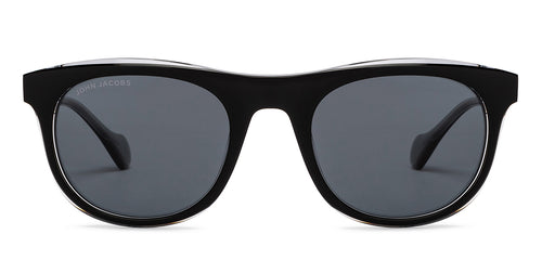 Black Wayfarer Full Rim Unisex Sunglasses by John Jacobs-208182