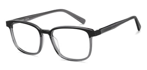 Grey Rectangle Full Rim Unisex Eyeglasses by Vincent Chase-150826