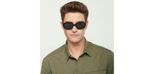 Load image into Gallery viewer, Black Rectangle Full Rim Unisex Sunglasses by Vincent Chase Polarized-151899