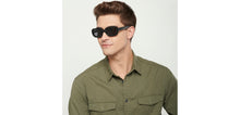 Load image into Gallery viewer, Black Rectangle Full Rim Unisex Sunglasses by Vincent Chase Polarized-151899