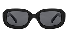 Load image into Gallery viewer, Black Rectangle Full Rim Unisex Sunglasses by Vincent Chase Polarized-151899