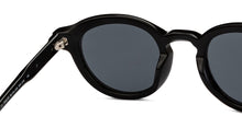 Load image into Gallery viewer, Black Round Full Rim Unisex Sunglasses by John Jacobs-208149