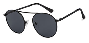 Black Round Full Rim Unisex Sunglasses by Vincent Chase Polarized-208631