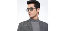 Load image into Gallery viewer, Black Square Full Rim Unisex Sunglasses by John Jacobs-207053