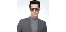 Load image into Gallery viewer, Black Square Full Rim Unisex Sunglasses by John Jacobs-207053