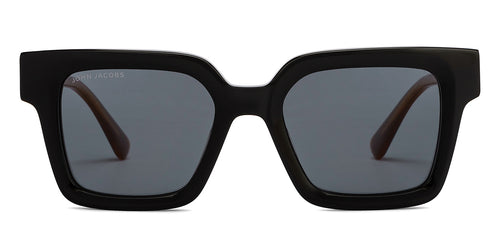 Black Square Full Rim Unisex Sunglasses by John Jacobs-208156