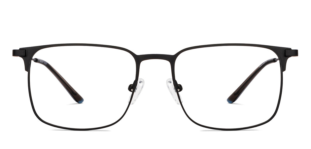 Black Square Full Rim Unisex Eyeglasses by Vincent Chase-150510
