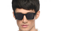 Load image into Gallery viewer, Black Wayfarer Full Rim Unisex Sunglasses by John Jacobs-210237
