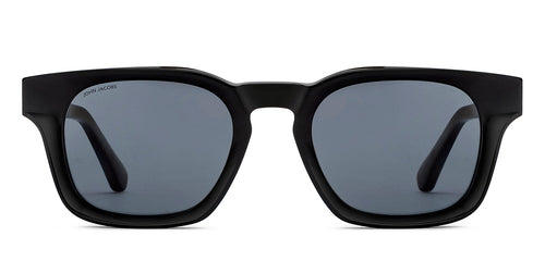 Black Wayfarer Full Rim Unisex Sunglasses by John Jacobs-210237