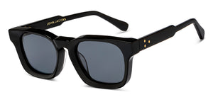 Black Wayfarer Full Rim Unisex Sunglasses by John Jacobs-210237