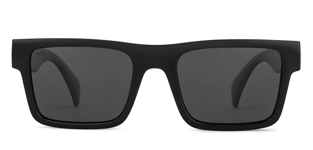 Black Wayfarer Full Rim Unisex Sunglasses by Vincent Chase Polarized-151548