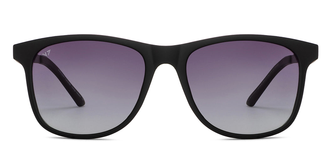 Black Wayfarer Full Rim Unisex Sunglasses by Vincent Chase Polarized-204832