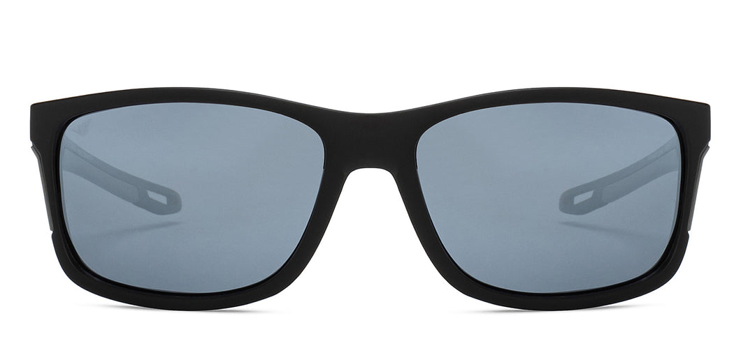 Black Wayfarer Full Rim Unisex Sunglasses by Vincent Chase Polarized-204536