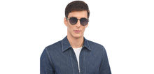 Load image into Gallery viewer, Black Aviator Full Rim Unisex Sunglasses by Vincent Chase Polarized-209326