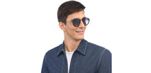 Load image into Gallery viewer, Black Aviator Full Rim Unisex Sunglasses by Vincent Chase Polarized-209326