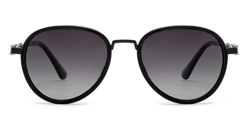 Black Aviator Full Rim Unisex Sunglasses by Vincent Chase Polarized-209326