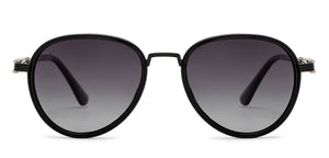 Black Aviator Full Rim Unisex Sunglasses by Vincent Chase Polarized-209326