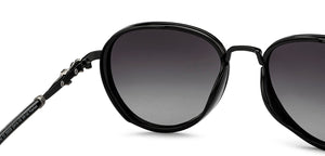 Black Aviator Full Rim Unisex Sunglasses by Vincent Chase Polarized-209326