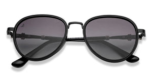 Black Aviator Full Rim Unisex Sunglasses by Vincent Chase Polarized-209326