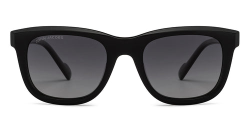 Black Wayfarer Full Rim Unisex Sunglasses by John Jacobs-208180