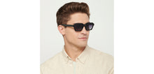 Load image into Gallery viewer, Black Rectangle Full Rim Unisex Sunglasses by Vincent Chase Polarized-151869