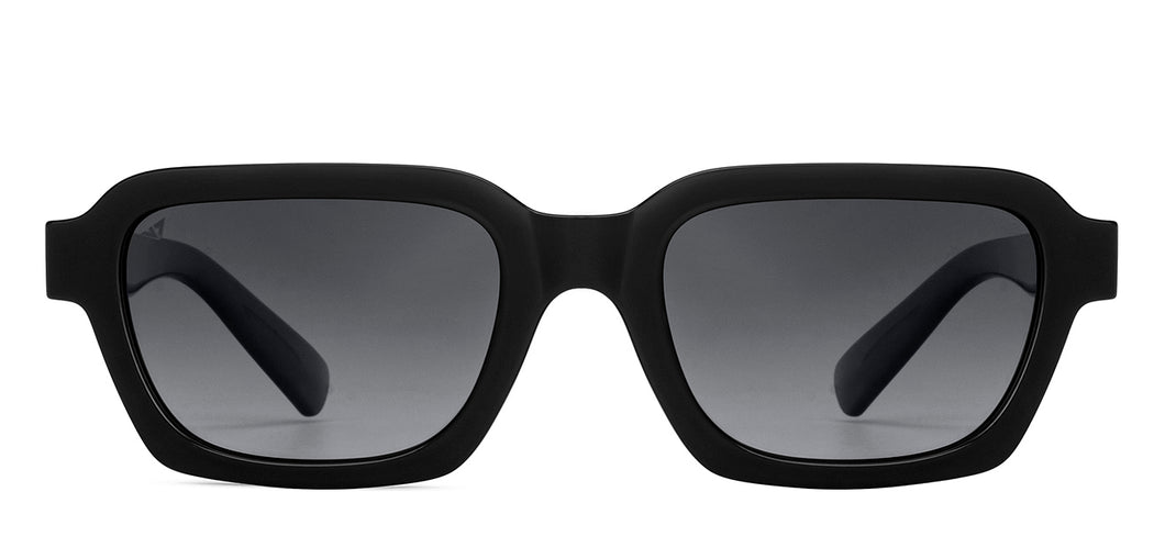 Black Rectangle Full Rim Unisex Sunglasses by Vincent Chase Polarized-151869