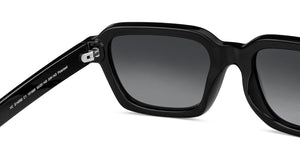 Black Rectangle Full Rim Unisex Sunglasses by Vincent Chase Polarized-151869