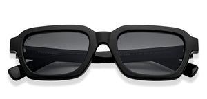Black Rectangle Full Rim Unisex Sunglasses by Vincent Chase Polarized-151869