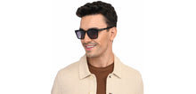 Load image into Gallery viewer, Black Square Full Rim Unisex Sunglasses by John Jacobs-208134