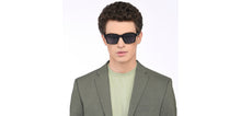Load image into Gallery viewer, Black Square Full Rim Unisex Sunglasses by John Jacobs-208140