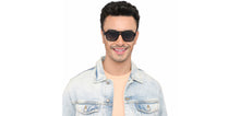 Load image into Gallery viewer, Black Square Full Rim Unisex Sunglasses by John Jacobs-208143