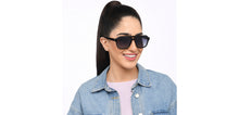 Load image into Gallery viewer, Black Square Full Rim Unisex Sunglasses by John Jacobs-208143
