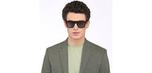 Load image into Gallery viewer, Black Square Full Rim Unisex Sunglasses by John Jacobs-208146