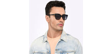Load image into Gallery viewer, Black Square Full Rim Unisex Sunglasses by John Jacobs-208159