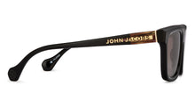 Load image into Gallery viewer, Black Square Full Rim Unisex Sunglasses by John Jacobs-208146